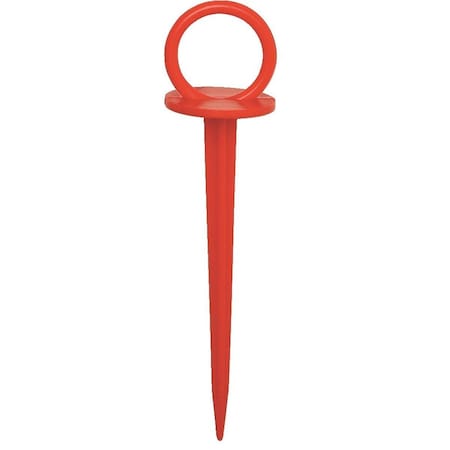 Dewitt Landscape Fabric Anchoring Pins, Plastic, Reusable, PK300 RPB-RED